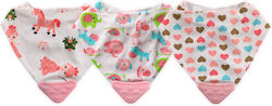 Lorelli Pink Elephants Stoff Baby Lätzchen mit ...