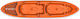 Seaflo KAY10204-0000-1 Plastic Sea Kayak 2 People Red