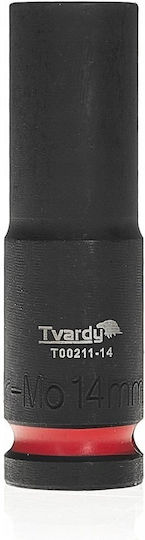 Tvardy Καρυδάκι Αέρος Μακρύ με Καρέ Υποδοχής 1/2" Διάμετρος 14mm