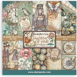 Χαρτιά Scrapbooking 10τεμ 30.5×30.5cm Stamperia...