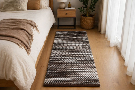 Kitchen Mat Runner Brown 65x185cm