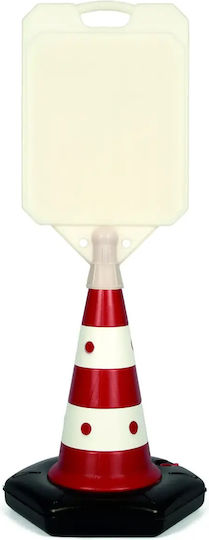 Plastic Floor Sign Cone Code Te-01 White