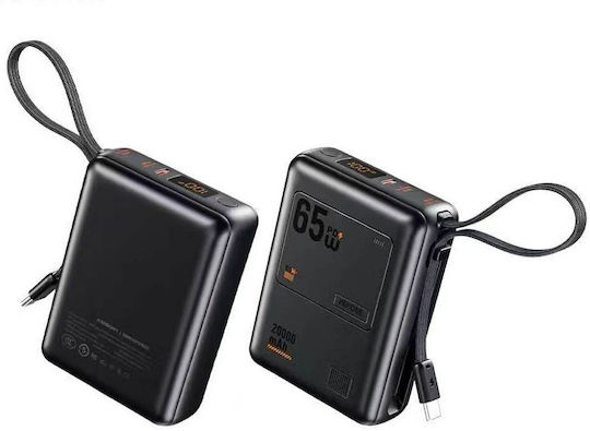 WK WP-117 Power Bank 20000mAh 65W with USB-C Power Delivery Port Black