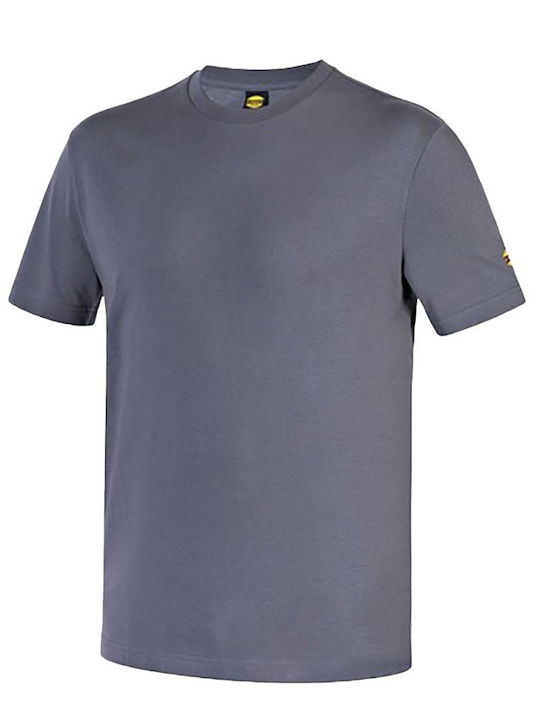 Unisex Cotton Work T-shirt Gray Diadora Smart 2.0 T-shirt Steel Grey