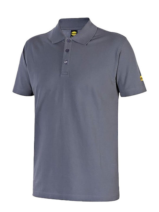 Unisex Cotton Work Polo Gray Diadora Smart 2.0 Polo Steel Grey
