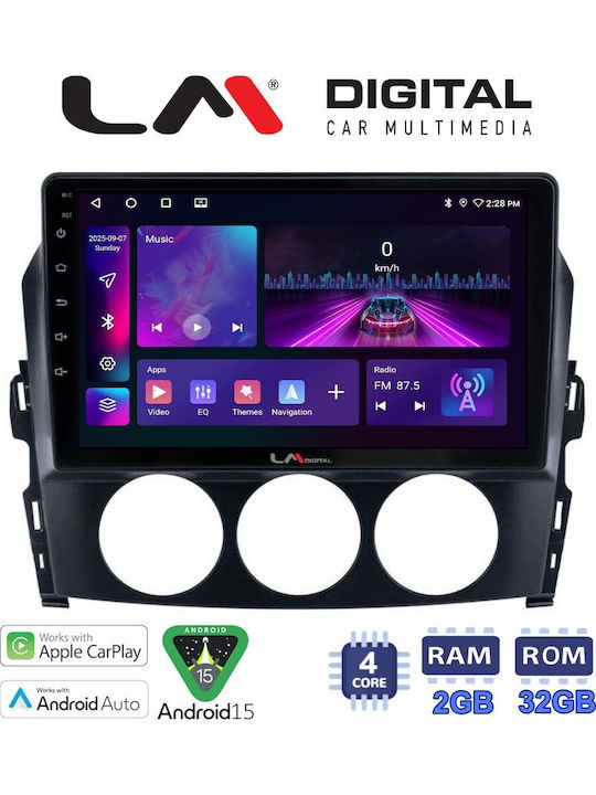 LM Digital Auto-Audiosystem für Mazda MX-5 2005 > 2015 Bluetooth USB Eingebautes Wi-Fi GPS Apple CarPlay Android Auto