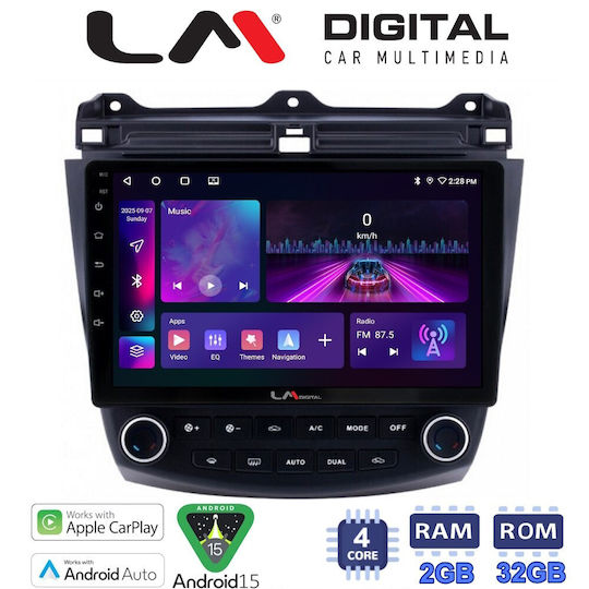 LM Digital Ηχοσύστημα Αυτοκινήτου για Honda Accord 2002>2008 (Bluetooth/USB/WiFi/GPS/Apple-Carplay/Android-Auto)