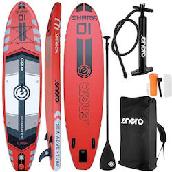 Enero Shark Φουσκωτή Σανίδα SUP Κόκκινη Enero Shark Φουσκωτή Σανίδα SUP Κόκκινη