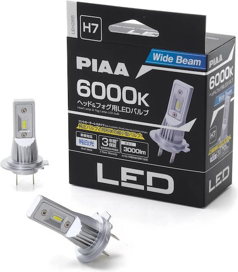 PIAA Λάμπα Αυτοκινήτου & Μοτοσυκλέτας H7 LED 6000K Ψυχρό Λευκό 12V 12W
