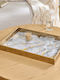 Decorative Tray 44.7x31.6x4.5 A-s Calvi White Marble 215233a 32.4x30x94.8 Mdf