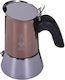 Bialetti Espresso Pot 2 Cups Copper