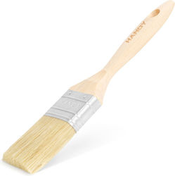 Flacher Pinsel 1,5 Zoll 38 Mm Holzgriff Waschbarer Lack Farb- und Beizegrundierung