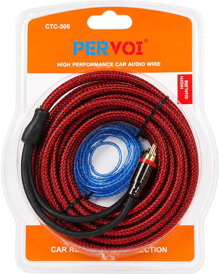 Pervoi Auto-Audio-Stereo-Kabel Rca Hochleistungs-Kabel mit Isolierung Ctc-306 Hochleistungs Auto-Audio-Rca-Kabel