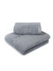 Biokarpet Naf Naf Towel Set 2 Pcs Naf Naf Light Grey-σετ Πετσέτες Κουτί