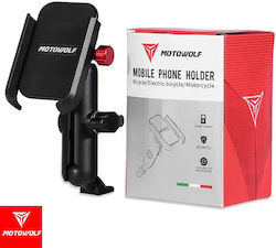 Motowolf Suport Telefon Motocicletă cu Braț Reglabil pentru Oglindă