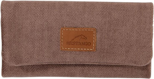 Mestango Fabric Tobacco Pouch Handmade with Magnetic Closure 15.5x8cm TERA Brown