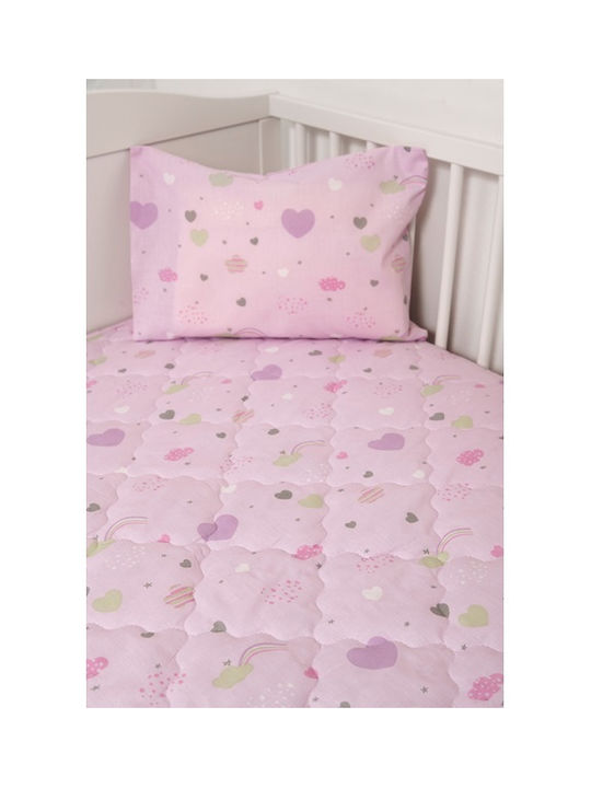 Biokarpet Naf Naf Little Hearts 302 Lila Kinderdecken Set