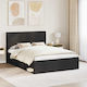 vidaXL Wooden Bed Headboard Black 166.5x100cm