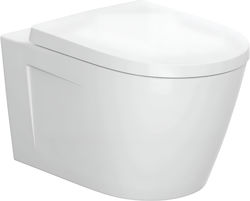 Jika Wandhängende Toilette Randlos mit Spülung mit Deckel Duroplast Sanftes Schließen Weiße