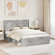 vidaXL Wooden Gray Bed Headboard 166.5x100cm