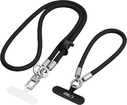 Tech-Protect C10s Seil Crossbody & Handgelenkriemen Schwarz Titan