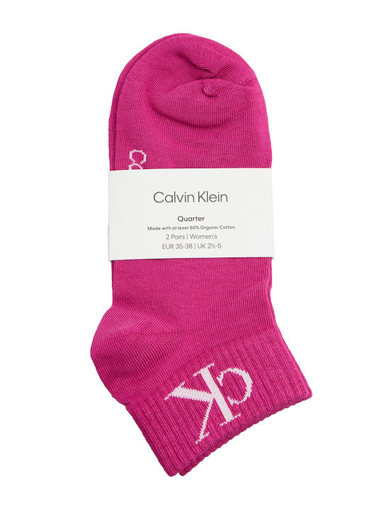 Calvin Klein Șosete Pentru Femei Fucsia 2Pack