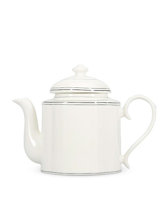 Salt & Pepper Τσαγιέρα με Κούπα Πορσελάνης Μαύρη 1300ml