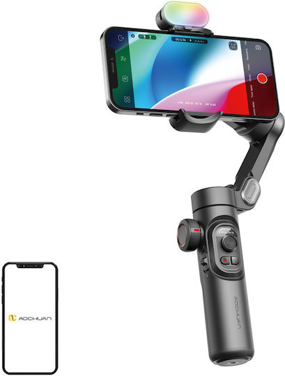 Aochuan Xe Rgb Gimbal Κινητού με 3.5 ώρες λειτουργίας Μαύρο