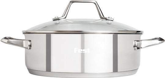 Fest Ανοξείδωτη Ρηχή Κατσαρόλα 6lt / 28cm