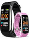 Giewont Gw200-4 Schwarze Pink Smartwatch 2 Armbänder