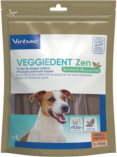 Virbac Veggiedent Treat for Dogs against Tartar & Plaque 114gr