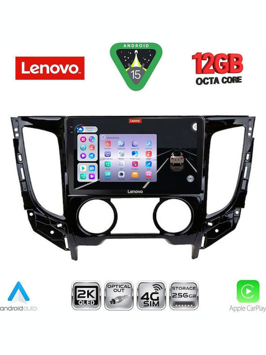 Lenovo Car Audio System for Mitsubishi L200 BMW X1 / X3 / X4 2015-2019 with A/C (Bluetooth/USB/WiFi/GPS/Apple CarPlay/Android Auto) with 9" Touch Screen