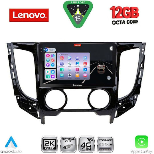 Lenovo Car Audio System for Mitsubishi L200 BMW X1 / X3 / X4 2015-2019 with A/C (Bluetooth/USB/WiFi/GPS/Apple CarPlay/Android Auto) with 9" Touch Screen