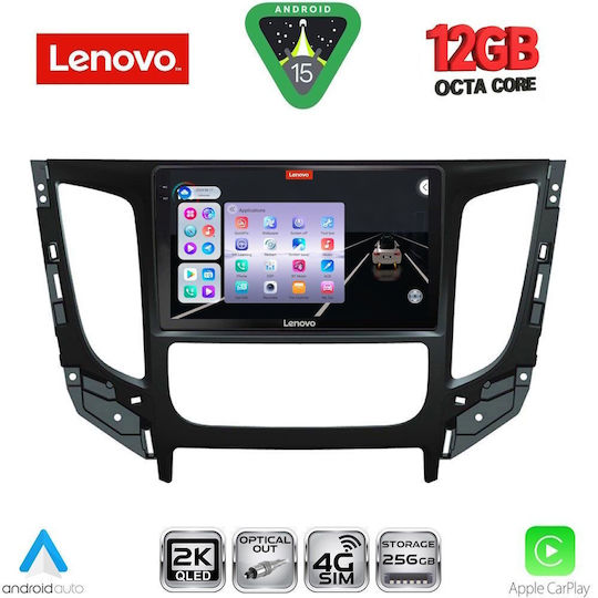 Lenovo Ηχοσύστημα Αυτοκινήτου για Mitsubishi L200 BMW X1 / X3 / X4 2015-2019 με Clima (Bluetooth/USB/WiFi/GPS/Apple-Carplay/Android-Auto) με Οθόνη Αφής 9"