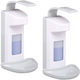 Set 2 Dispensers Disinfectant Liquid Soap Relaxdays 500 Ml Plastic White