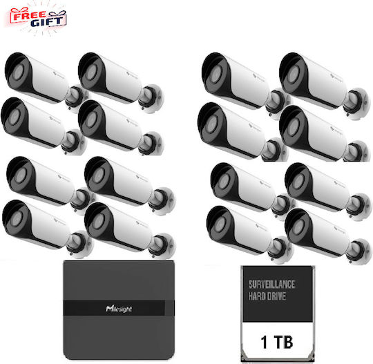 Toshiba 16 Camera Surveillance System IP 1080p with NVR Recorder