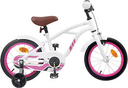 vidaXL 16" Детско Колело BMX Бяло