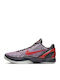Kobe 6 Protro 3D Ниски Баскетболни Обувки Тъмносив / Хлореносин / Смелочервен