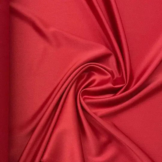 Țesătură Decorațiuni Satin Pe Metru Lățime 150cm Roșie