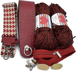 Baby Prada Vintage Burgundisches Imantha-32 Garn Heart 400g Zweifarbig Burgundisch