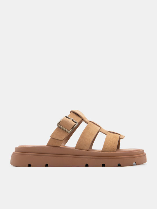 Γυναικεία Σανδάλια Flatforms Καφέ