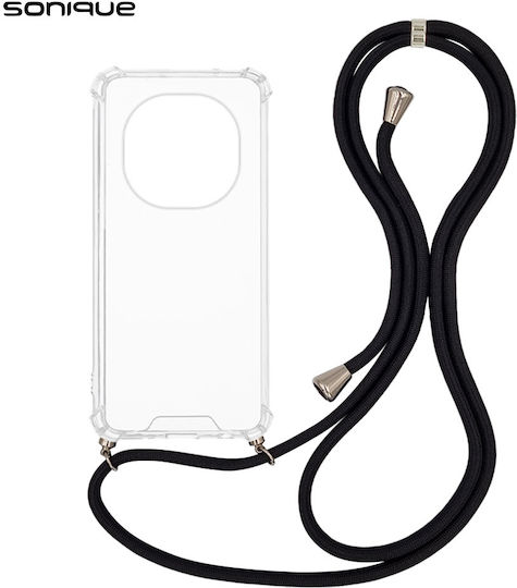 Θήκη Σιλικόνης Κορδόνι Sonique Armor Clear Xiaomi Redmi Note 15 Pro 4g Μαύρο