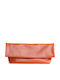 Fabric Women's Handbag Brown