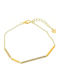 Jools Gold Plated Silver Bracelet with Zircon