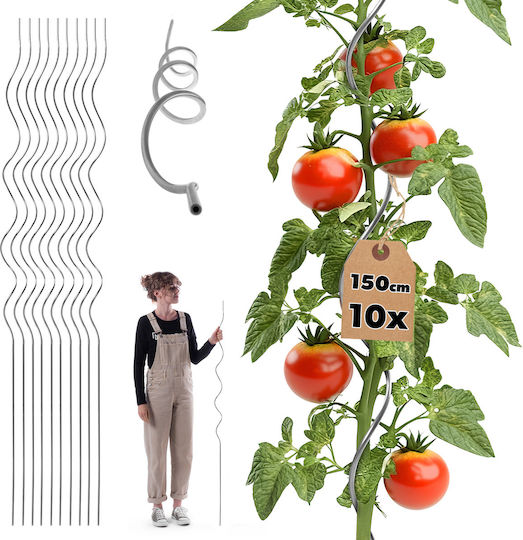 Kadax Spiral Plant Stake Aluminum 150 Cm 10 Pcs