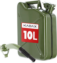 Kadax Steel Fuel Canister 10l + 31 Cm Funnel Green Kadax Steel Fuel Canister 10l + 31 Cm Funnel Green