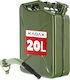 Kadax Steel Fuel Canister 20l + 31 Cm Funnel Green