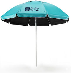 Salty Tribe Ionians Aluminum Beach Umbrella Diameter 2.2m with UV Protection and Air Duct Ocean Teal Salty Tribe Ionians Aluminum Beach Umbrella Diameter 2.2m with UV Protection and Air Duct Ocean Teal
