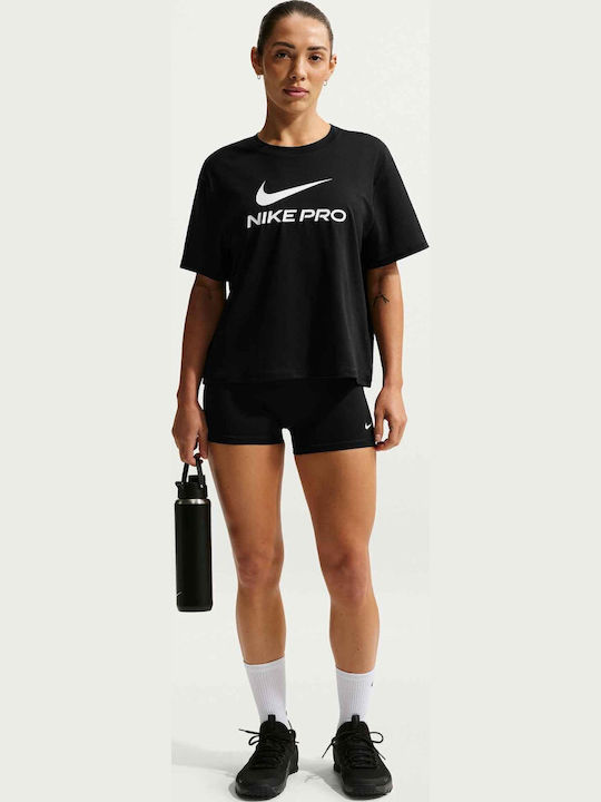 Nike Pro Women's Sports T-shirt Dri-Fit Black