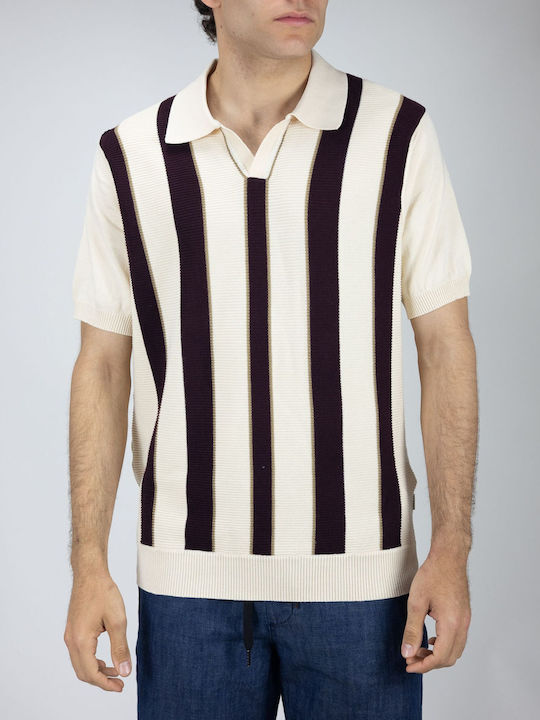 Herrenblusen Polo Kurzarm Braun